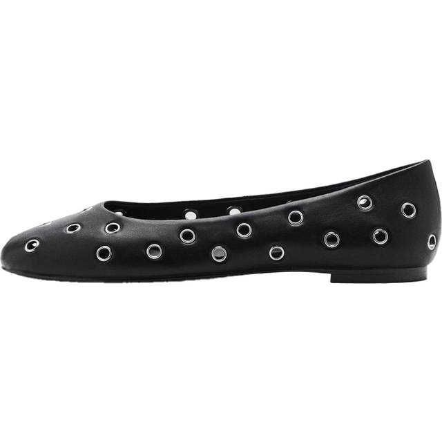 Mango Lets Eyelet Ballerina Pumps