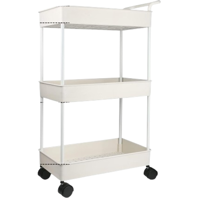 Volnamal Baby Diaper Caddy  Plastic Movable Cart for Newborn Nursery Essentials Diaper Storage Caddy Organizer for Changing Table & Crib  Easy to Asse