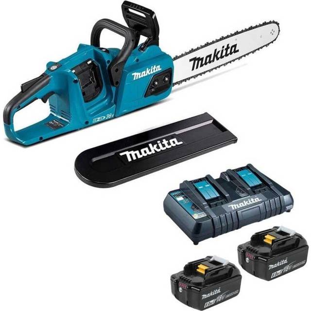 DUC405 Twin 18v 36v lxt Li-Ion Cordless Brushless Chainsaw 40cm 2x 6ah - Makita