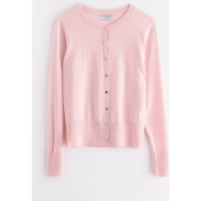 Finstickad cardigan