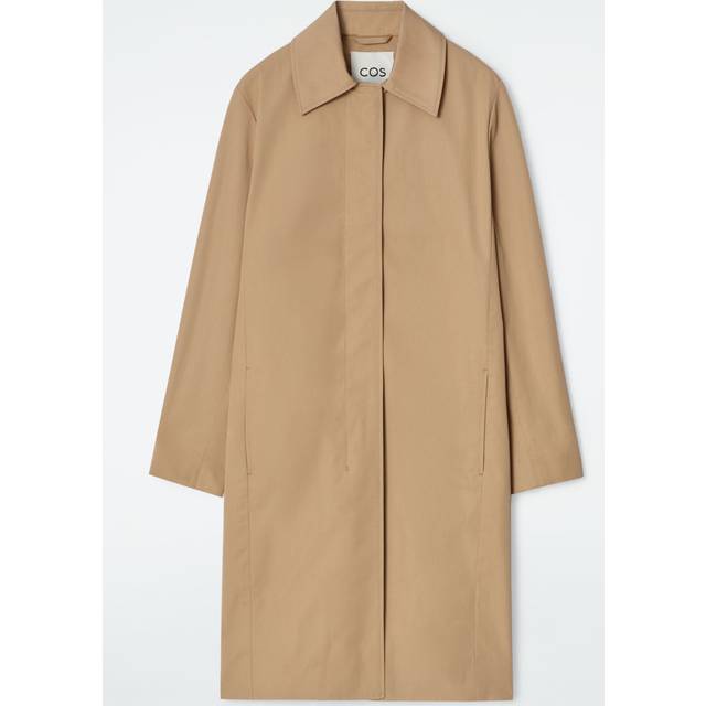 Cotton Car Coat - Beige - 38