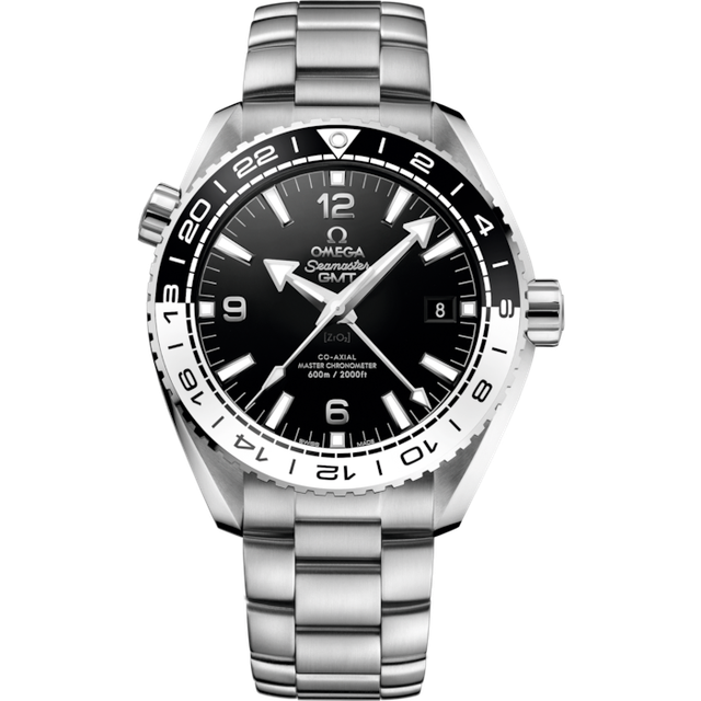 OMEGA Mens Seamaster Planet Ocean Black Bracelet Watch 215.30.44.21.01.001 - Silver/Black