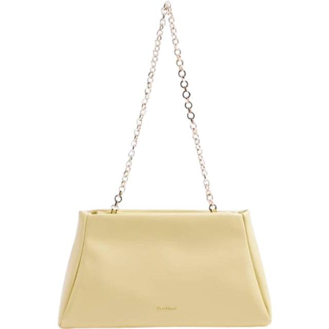 River Island Womens Yellow Faux Leather Frame Top Clutch Bag - One Size