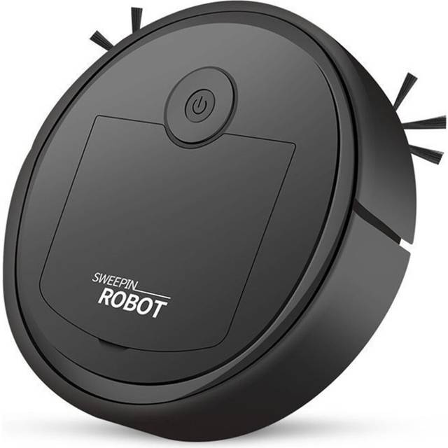 Robotic Vacuum Intelligent Low Noise Floor Sweeper Dust Catcher Carpet Cleaner ,Black
