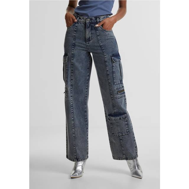 UC Ladies UC Loose Utility Denim Pants Blue / 31 Jeans