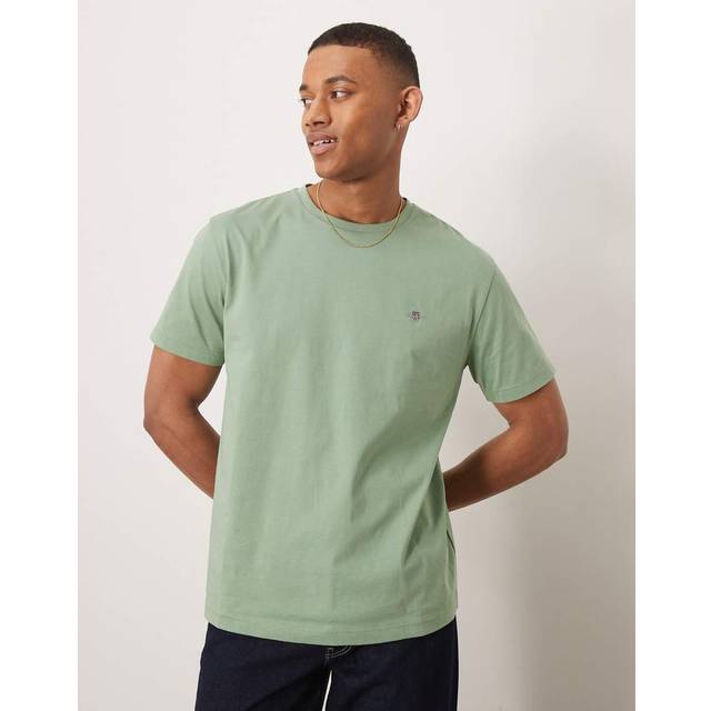 GANT Mens Kalamata Green Shield T-Shirt - Large