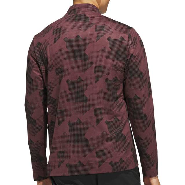 Go-To Printed Quarter-Zip Sweatshirt - Aurora Ruby / Brown