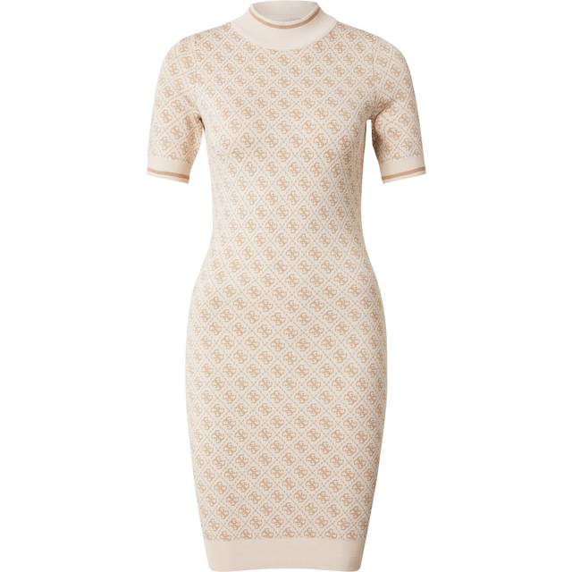 Women's sweater dress Guess Lise 4G Logo - Beige