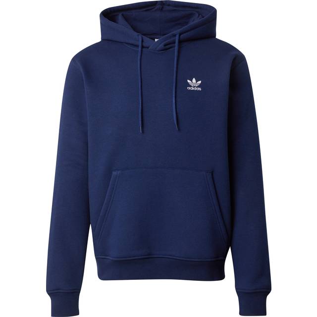 adidas Originals Mens Trefoil Essentials Overhead Hoodie - Navy - Blue, Night Indigo, Size L, Men