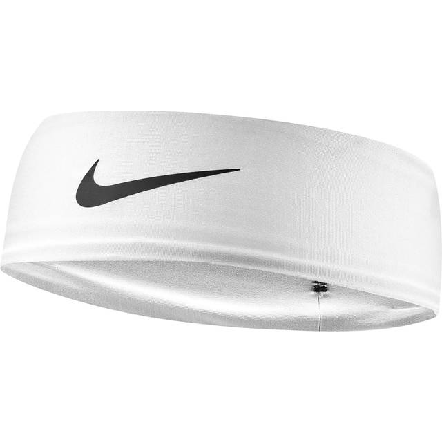 Nike Dri-fit Fury Classic Headband - White/black/black, White, Men