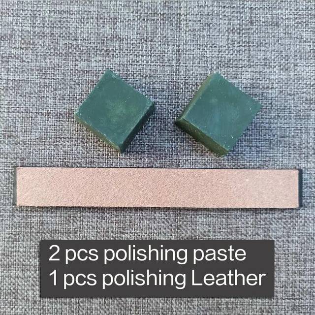 (a-paste Leather) Genuine Leather Straight Razor Folding Knife Sharpening Shave Sharpener Sharpening Belt polishing Leather and polishing paste