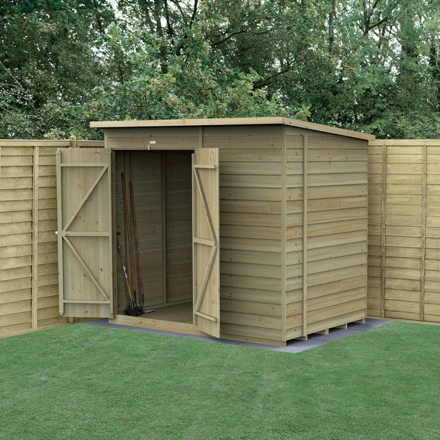 4LIFE Pent Shed 7x5 - Installation Included / With Base / 0 / 2