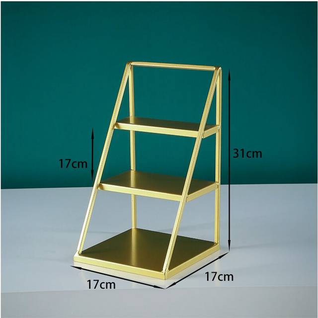(3 Tiers) Stable Metal Dessert Table Cake Topper Display Stand Cupcake Plate