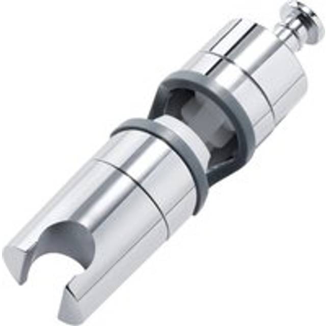 Adjustable Shower Bracket 18-25mm, Chrome Shower Holder for Shower Head with Side Button and Extra Rubber Pad Silver