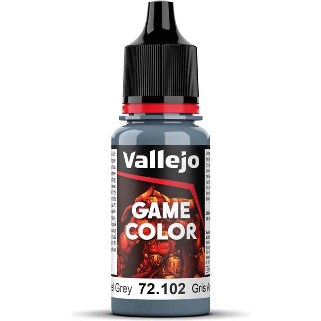 Vallejo Game Color Steel Grey Paint  17ml