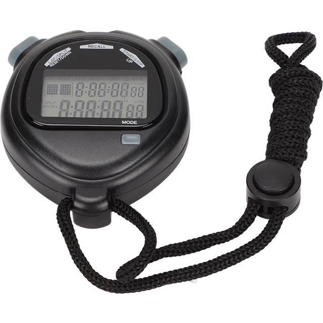 Electronic Stopwatch Multifunctional 2 Lines Show Digital Sports Timer for Swimming Running