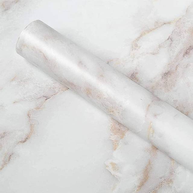 Homein Marble Wallpaper Peel and Stick countertops Paper Waterproof  W