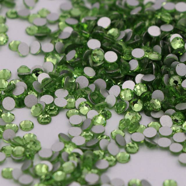 Glitter Crystal AB Flatback Clear Non Hot Fix Nail Art Rhinestones Decorations