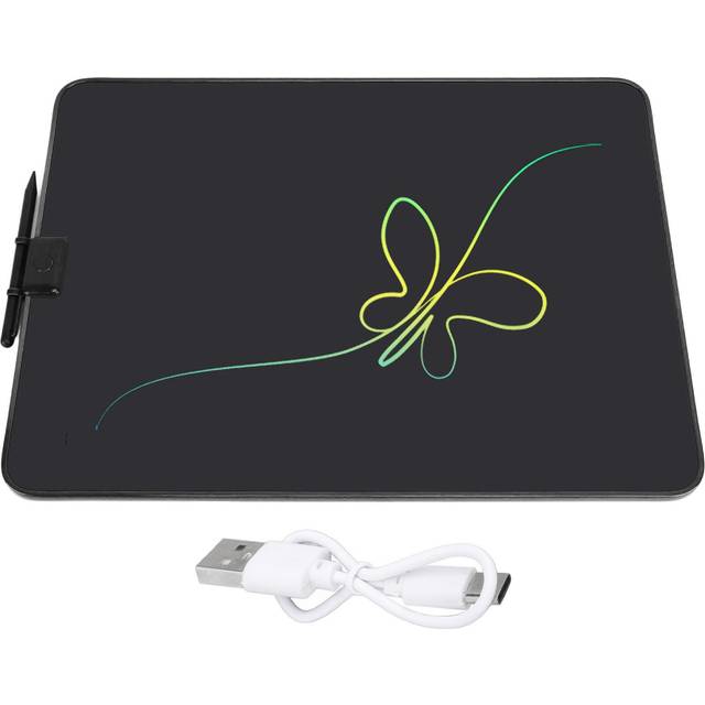 20 Inch LCD Writing Tablet LCD Writing Pad Rechargeable Drawing Board with Pen for Home Early black