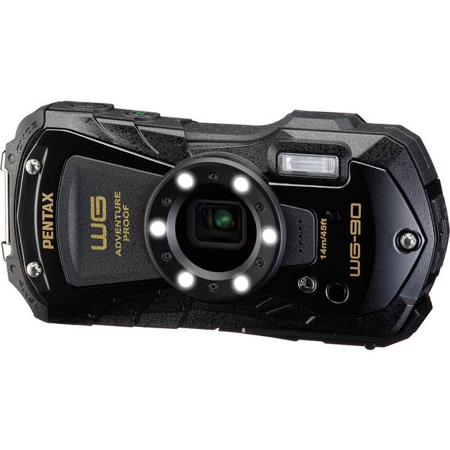 Pentax Ricoh Imaging WG-90 Compact Camera with Tough Body Construction and Exceptional Image (Black)