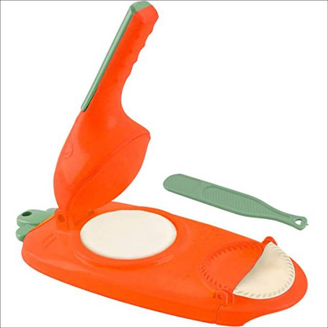 Dumpling Press Maker Moulds, Press Molds Set Manual Tortilla Press, 10 Seconds to Make Dumplings Empanadas 4