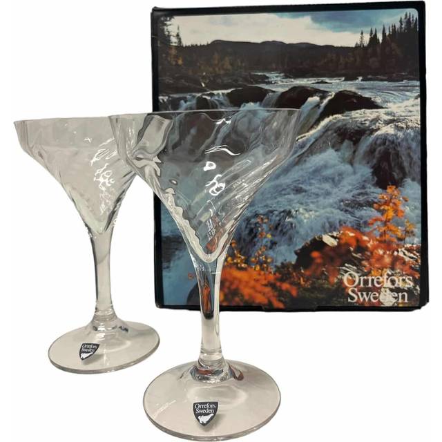 Orrefors - Helena - 2 st Champagne / Martiniglas Design Gunnar Cyren
