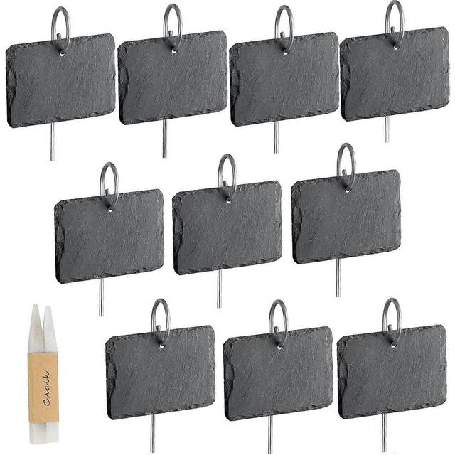 (As show, One size) Slate Plant Labels for Plants, Garden Plant Markers, Natural Labels