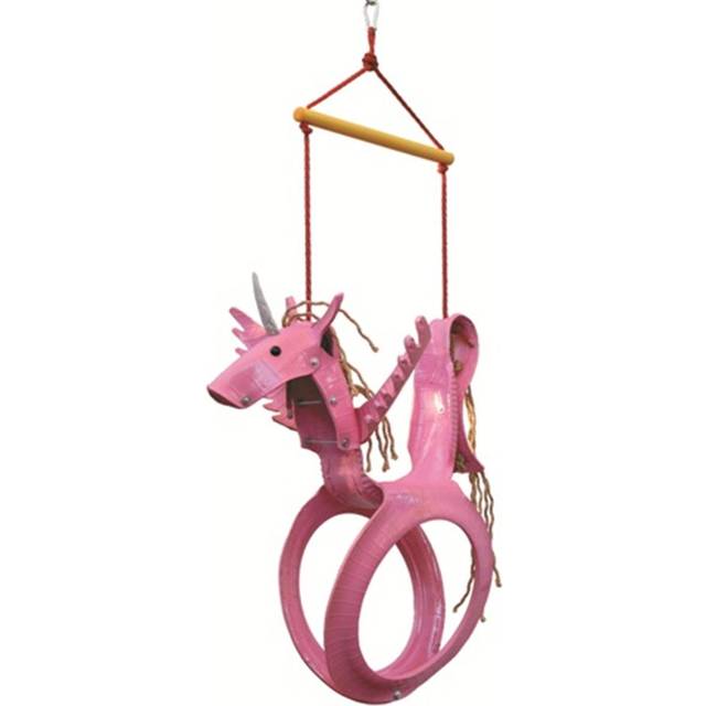 Sparkling Line Tire Swing SL001502 Unicorn Tire Swing  Pink