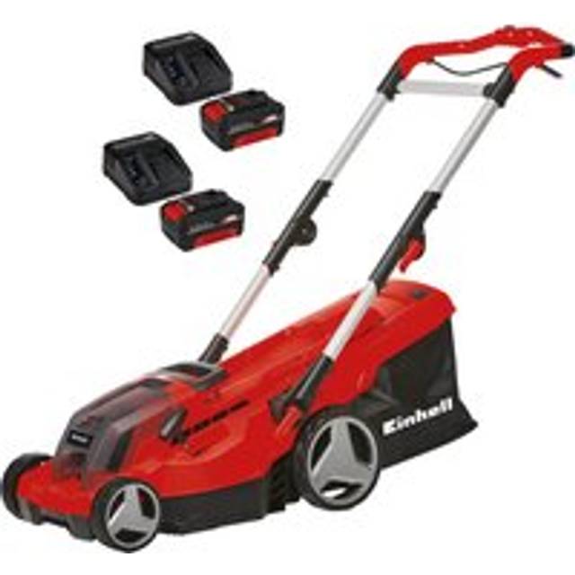 Einhell GE-CM 36/37 Li 36v Cordless Lawnmower 370mm 2 x 4ah Li-ion Twin or Dual Battery Charger