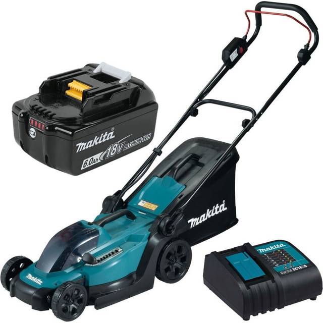 DLM330 18v lxt Cordless Lithium Battery Lawn Mower 33cm + 1 x 6ah Battery - Makita