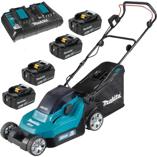 Makita DLM382 18v / 36v LXT Cordless Lithium Battery Lawn Mower 4 x 6.0ah