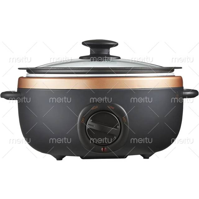 Morphy Richards Sear And Stew Rose Gold 3.5L Slow Cooker, Grey