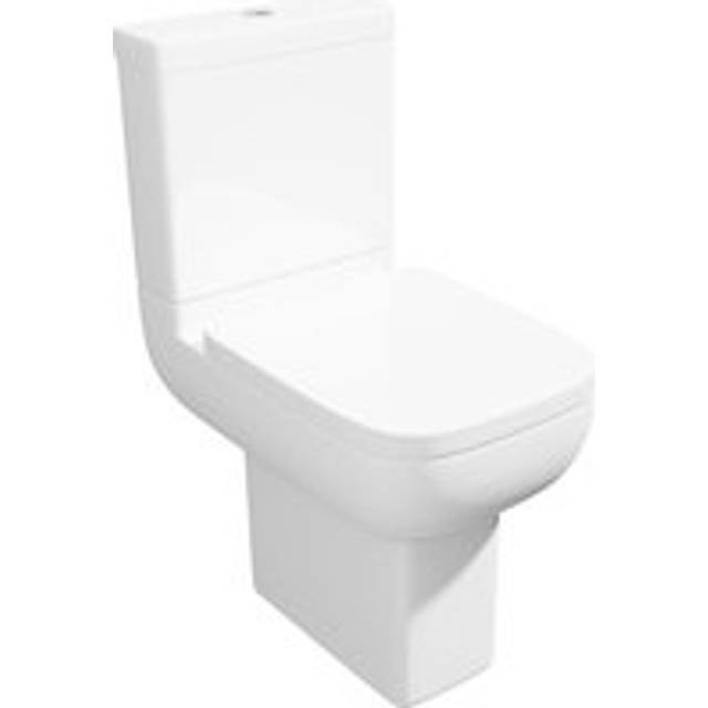 Close Coupled Comfort Height Toilet Bathroom wc Pan Cistern Soft Close Seat