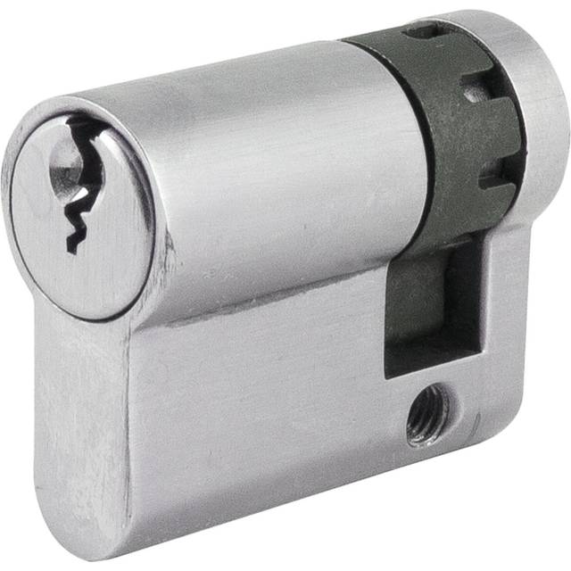 Amariani Cyl Single Euro Cylinder 40Mm - Matt Nickel (3.4cm H X 1.7cm W X 4cm D)