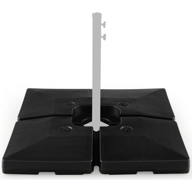 4Pcs 20L Fillable Umbrella Base Stand Patio Offset Cantilever Umbrella Base
