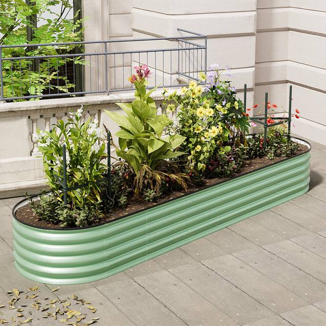 Raised Garden Bed - Light Green (42cm H X 320cm W X 80cm D)
