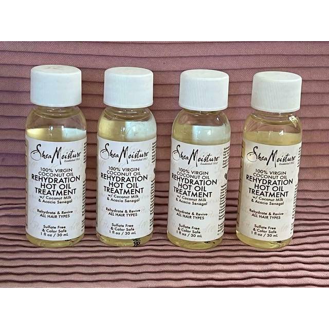 100 Percent Virgin Coconut Oil Rehydration Hot Oil Treatment by Shea Moisture for Unisex - 1 oz Treatment