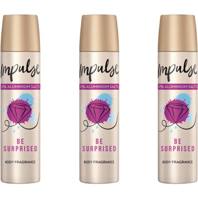 Impulse Be Surprised Body Spray 75 ml (Pack of 3)