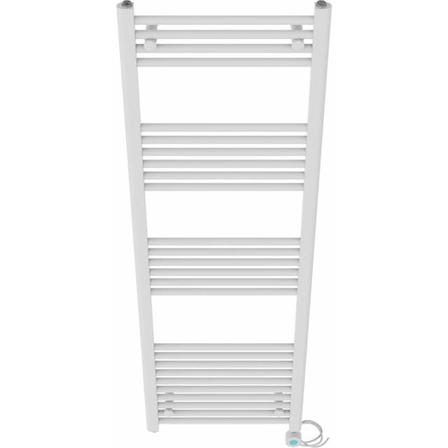 Fabiola Straight Towel Rail Heated Towel Rails - White (160cm H x 50cm W x 3cm D)