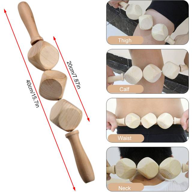 (a-Type 2 -1Pcs) Wooden Therapy Roller Tool Massage Roller Dice Massage Maderotherapy Lymphatic Drainage Paddle,maderoterapia,Soft Tissue Therapy