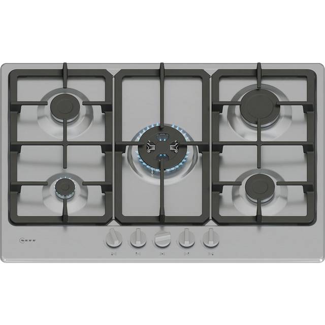 Neff T27GKQ8N0 75cm N50 5 Burner Gas Hob - STAINLESS STEEL