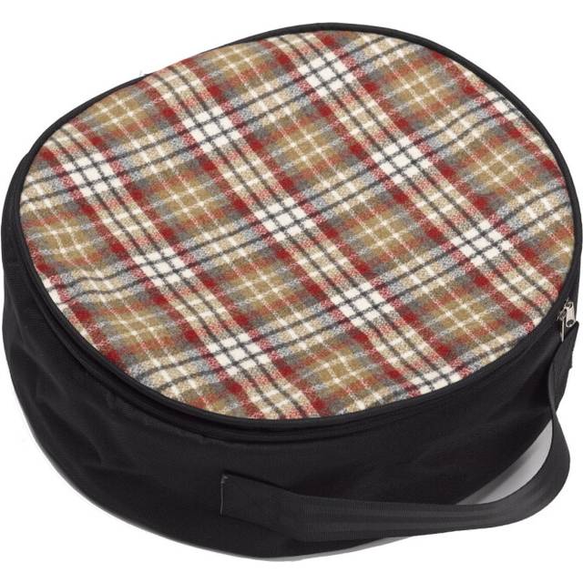 (Beige Check & Nylon Sidewall, Bag, Cable & Gloves) Electric Vehicle Cable Bag & Rigger Gloves with Optional Charging Cable