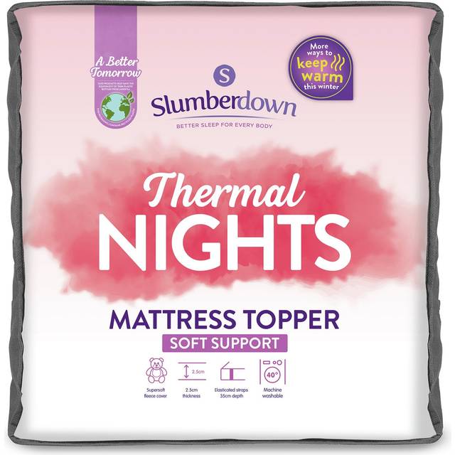 Slumberdown Thermal Nights Fleece Mattress Topper - Single