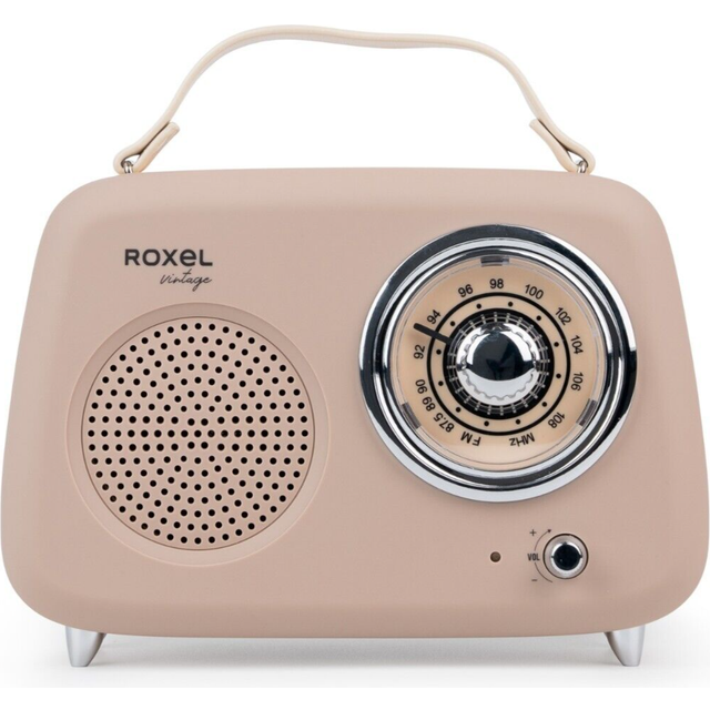 (Cream) FM Radio Party Wireless Speaker - MP3, BT, AUX