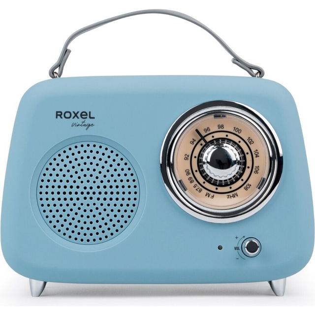 (Blue) FM Radio Party Wireless Speaker - MP3, BT, AUX