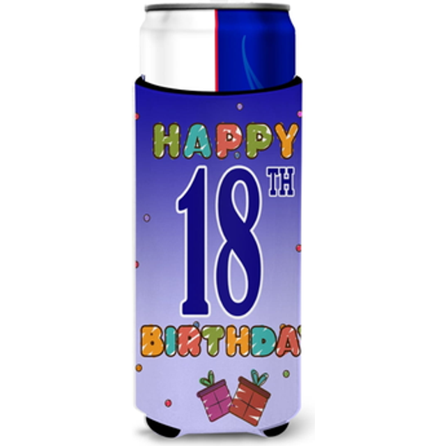 Happy 18th Birthday Ultra Beverage Insulators for slim cans CJ1109MUK