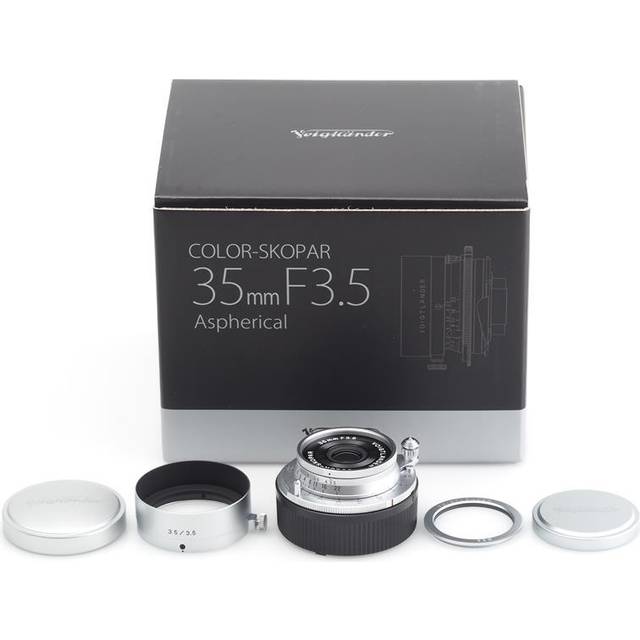 Voigtlander 35mm f/3.5 VM Color-Skopar ASPH Lens Silver