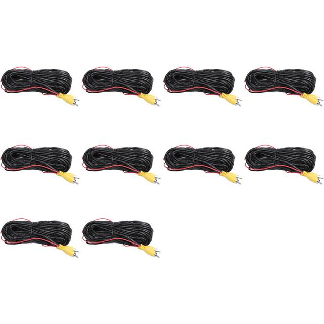 10X Reverse Rear View Parking Camera Video RCA Extension Cable Car Wire, 10 M