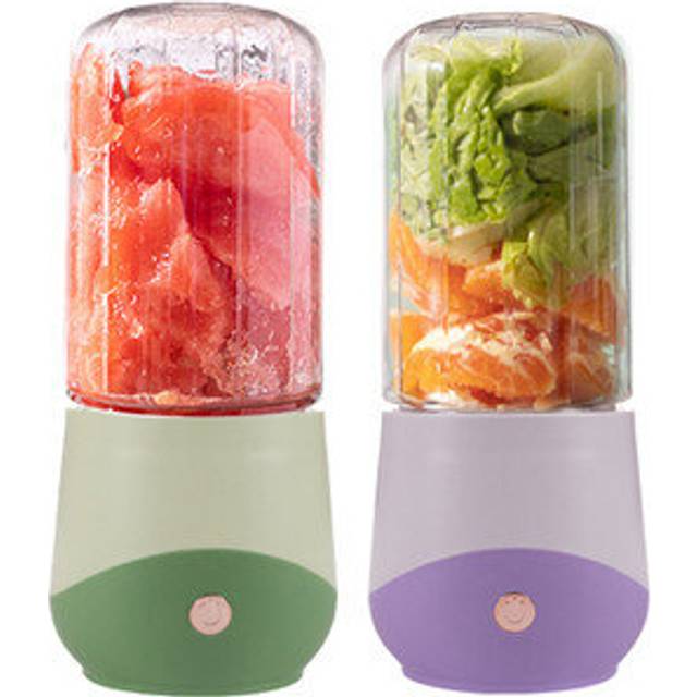 (Purple) 500ML Portable Mixer Electric Juicer