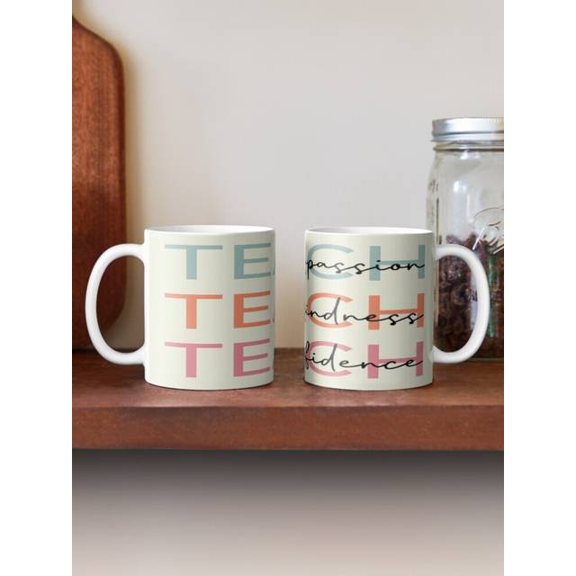 (Teach Compassion Kindness Confidence Retro Teacher-5133) Coffee Mugs 11oz Fantasy Football Shirt, Football Fan Gift, Fantasy Football Tee, Funny Husb